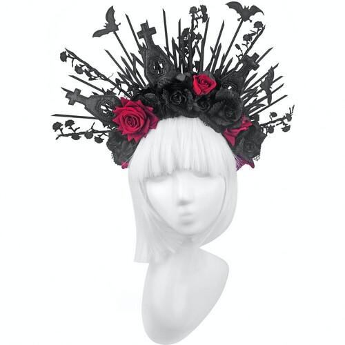 Обруч Gothic Night Seta Decor 21-524BLK-RD