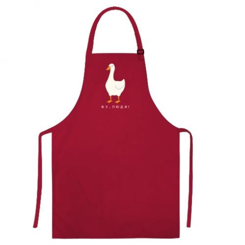 Фартук "Гусак - фу, люди!" Красный (18099493-3-205765) - фото 1