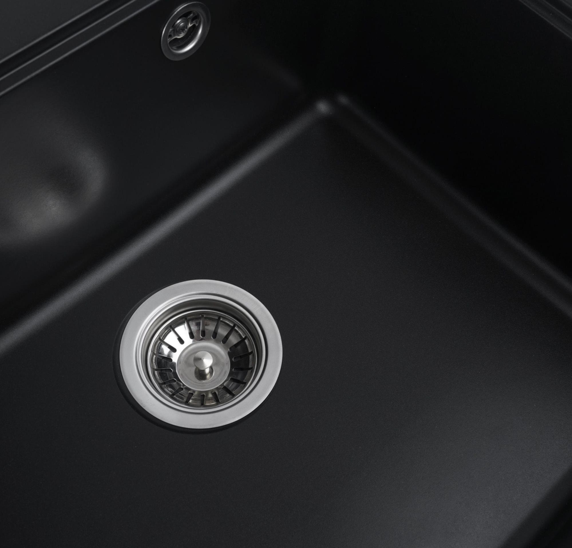 Мийка VESTA 5852 Чорний/змішувач BG76/сифон 1041 (000051859) - фото 4