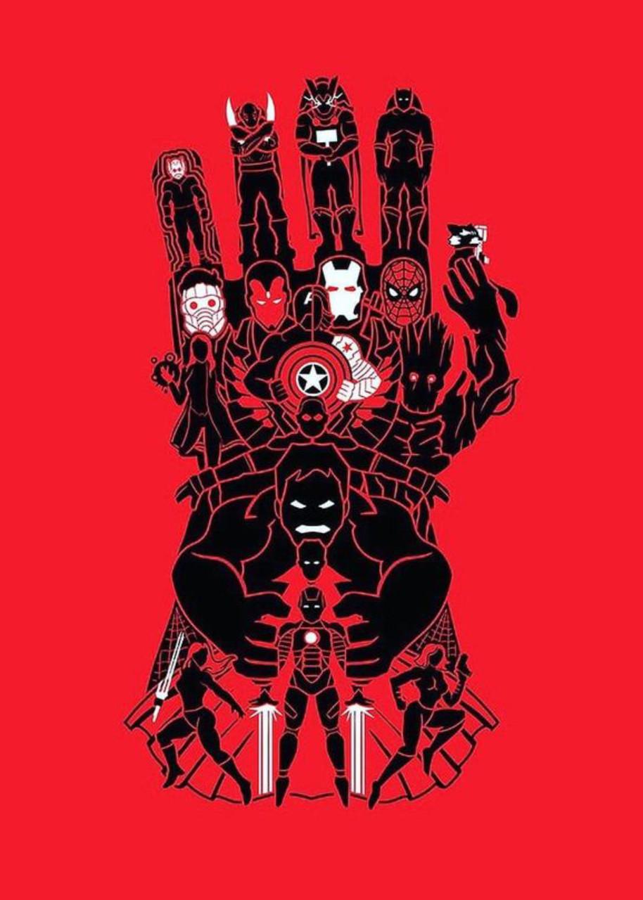 Картина постер Gee! Thanos Танос перчатка бесконечности 40х60 см TN.09.100