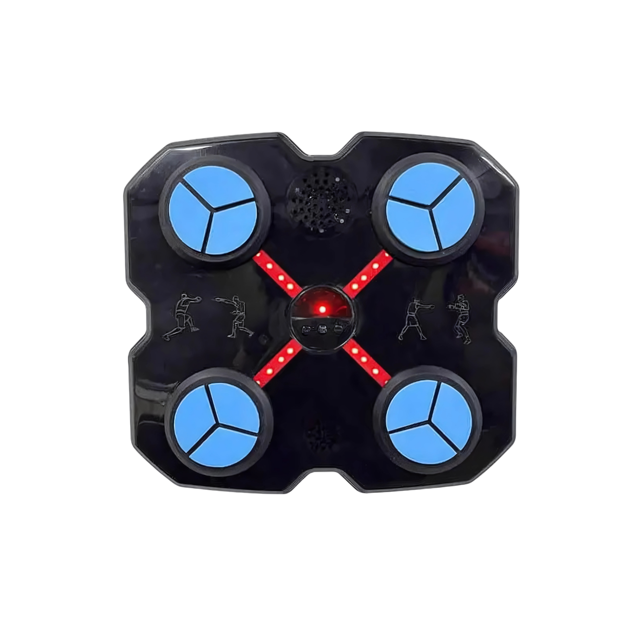 Тренажер для боксу музичний боксерські рукавички Bluetooth навантаження 400 кг Чорний (2488727294)