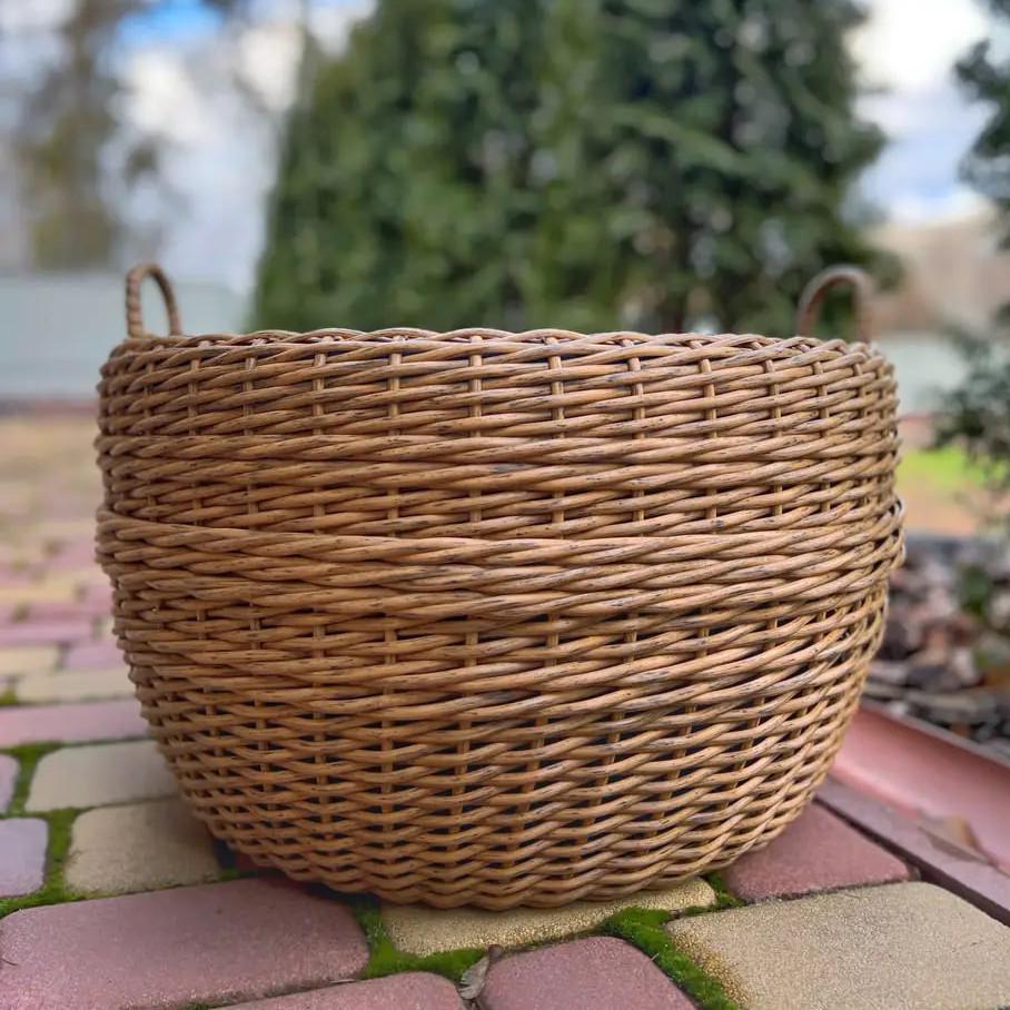 Дровница плетеная из ротанга 40 л (27709647)