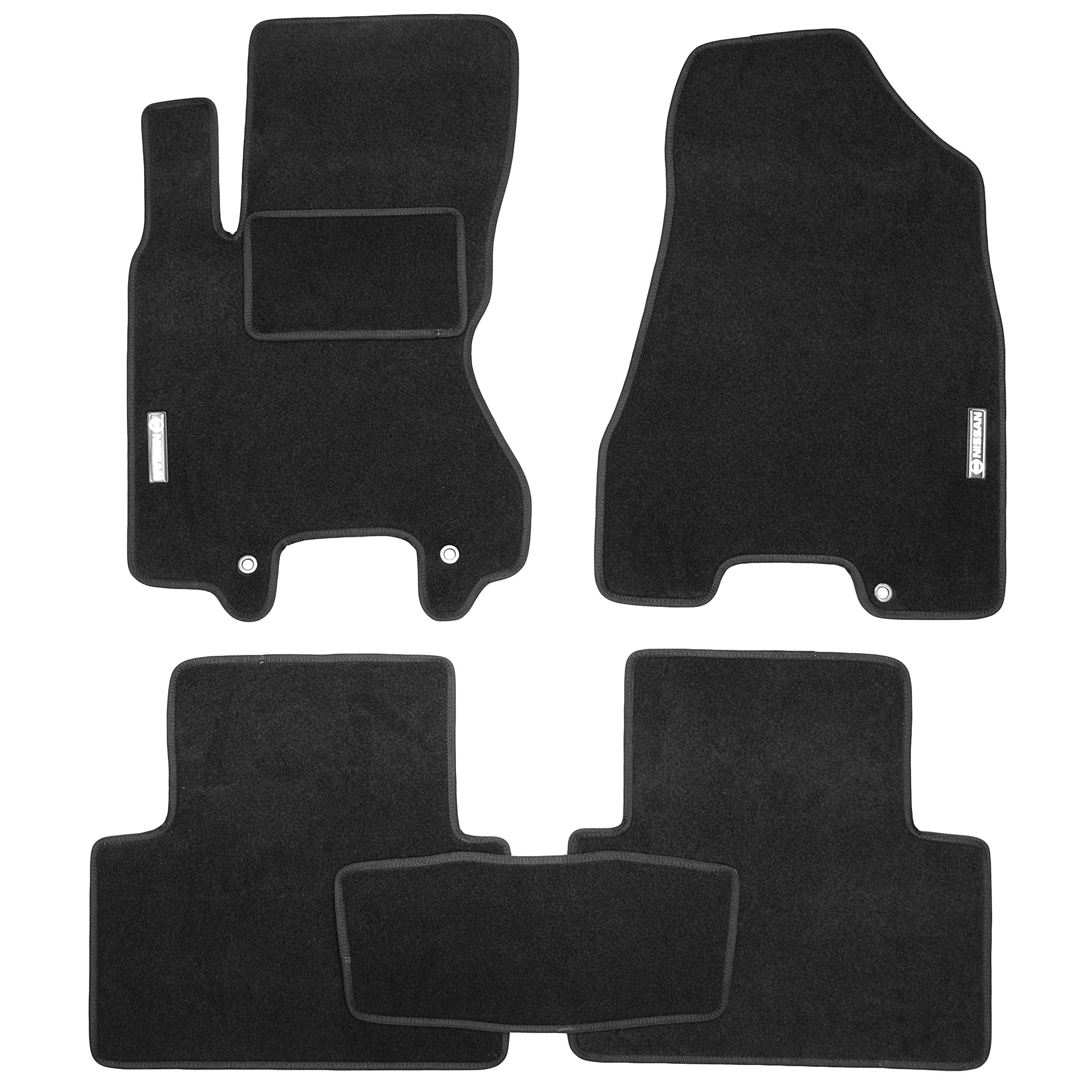 Коврики в салон для Nissan Rogue 2008-2013 текстильные Черный