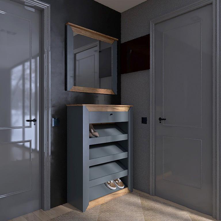 Прихожая Эверест Нордик-3 комплект Дуб крафт золотой/графитовый (ЕВ20823.02)