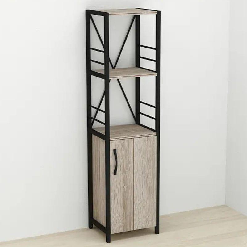 Етажерка Ferrum-decor Конект 3/34 з тумбою ДСП 144x34x28 см Чорний/Сонома Трюфель (FRD-104425) - фото 2 Етажерка Ferrum-decor Конект 3/34 з тумбою ДСП 144x34x28 см Чорний/Сонома Трюфель (FRD-104425) - фото 2