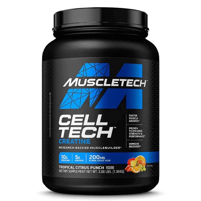 Креатин MuscleTech Cell Tech Research-Backed Creatine Carb Musclebuilder Tropical Citrus Punch 1360 г