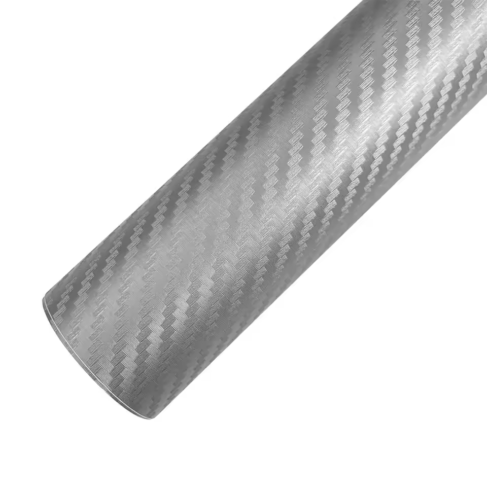 Плівка карбонова 3D 70×150 см Срібний (SK-0039)