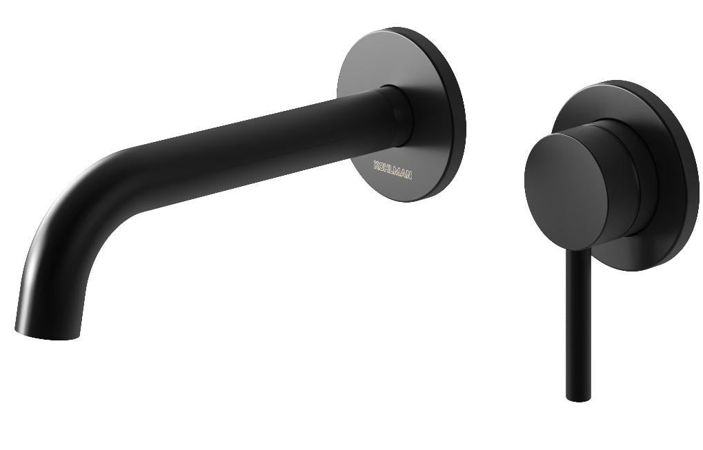 Смеситель для раковины KOHLMAN AXEL BOX скрытого монтажа Black (2839829998)