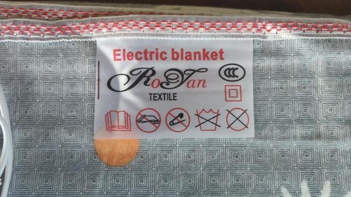 Электропростынь односпальная плотная Royan с ромашкой байка 70х150 см Серый - фото 2 Электропростынь односпальная плотная Royan с ромашкой байка 70х150 см Серый - фото 2