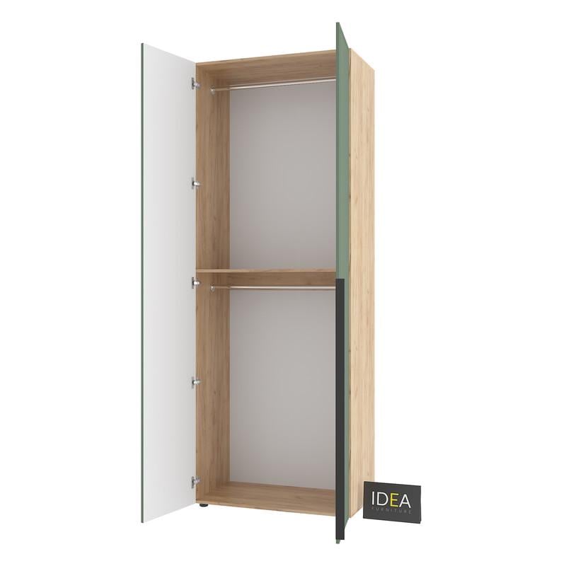 Шафа для одягу Idea С-7.1 з двома штангами Дуб крафт/Камуфляж (1816) - фото 4 Шафа для одягу Idea С-7.1 з двома штангами Дуб крафт/Камуфляж (1816) - фото 4