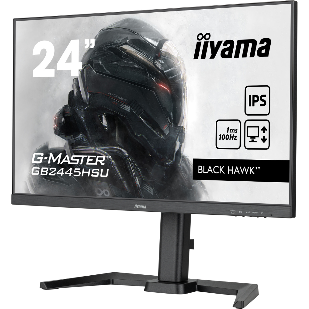 Монитор игровой IPS Iiyama GB2445HSU-B1 безрамочный/поворотный экран 23,8" Черный (34018a1e) - фото 3