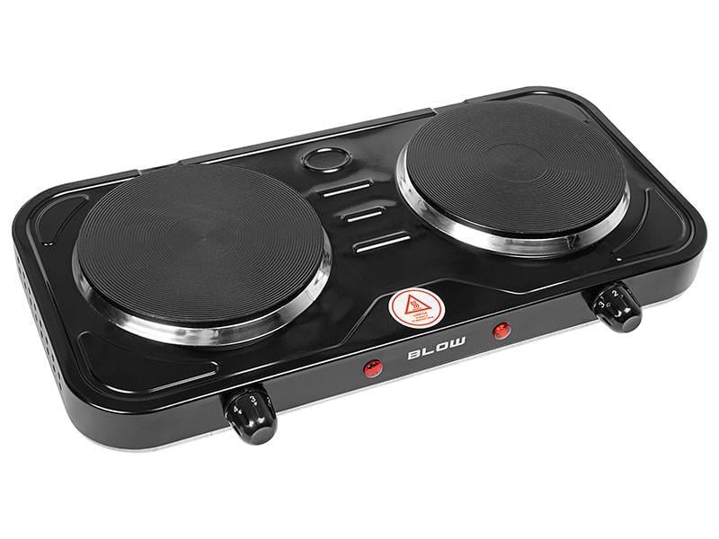 Плита электрическая BLOW двухконфорочная дисковая с регулировкой мощности 1000W (44-044#) Плита электрическая BLOW двухконфорочная дисковая с регулировкой мощности 1000W (44-044#)