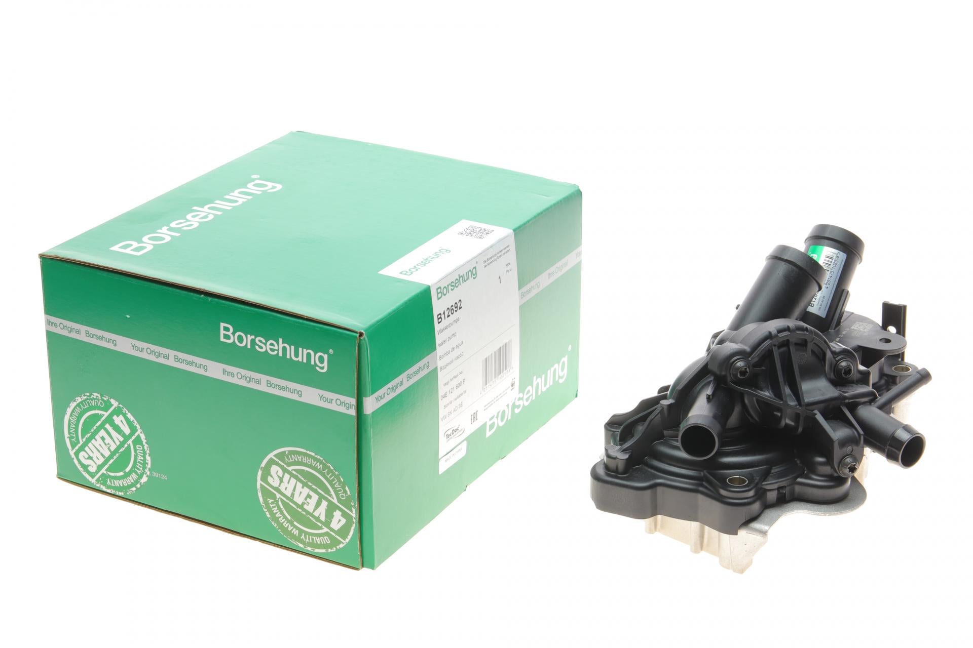 Насос воды Borsehung Skoda Fabia/Octavia/VW Caddy/Golf/Passat/Seat 1.0/1.2/1.4TSI/1.6 12- OE VAG B12692 (25588304)