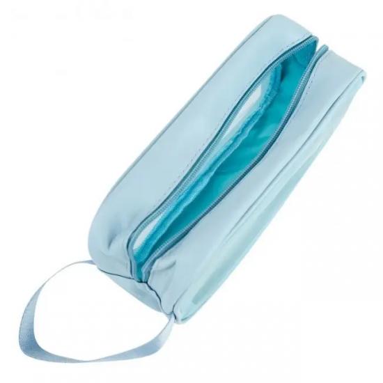 Сумка-косметичка прозора Washbag Medium ПВХ 26x15x9 см Blue (128307) - фото 3