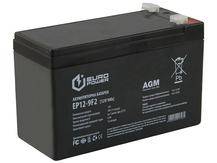 Акумуляторна батарея Euro Power EP12-9F2 12V 9Ah