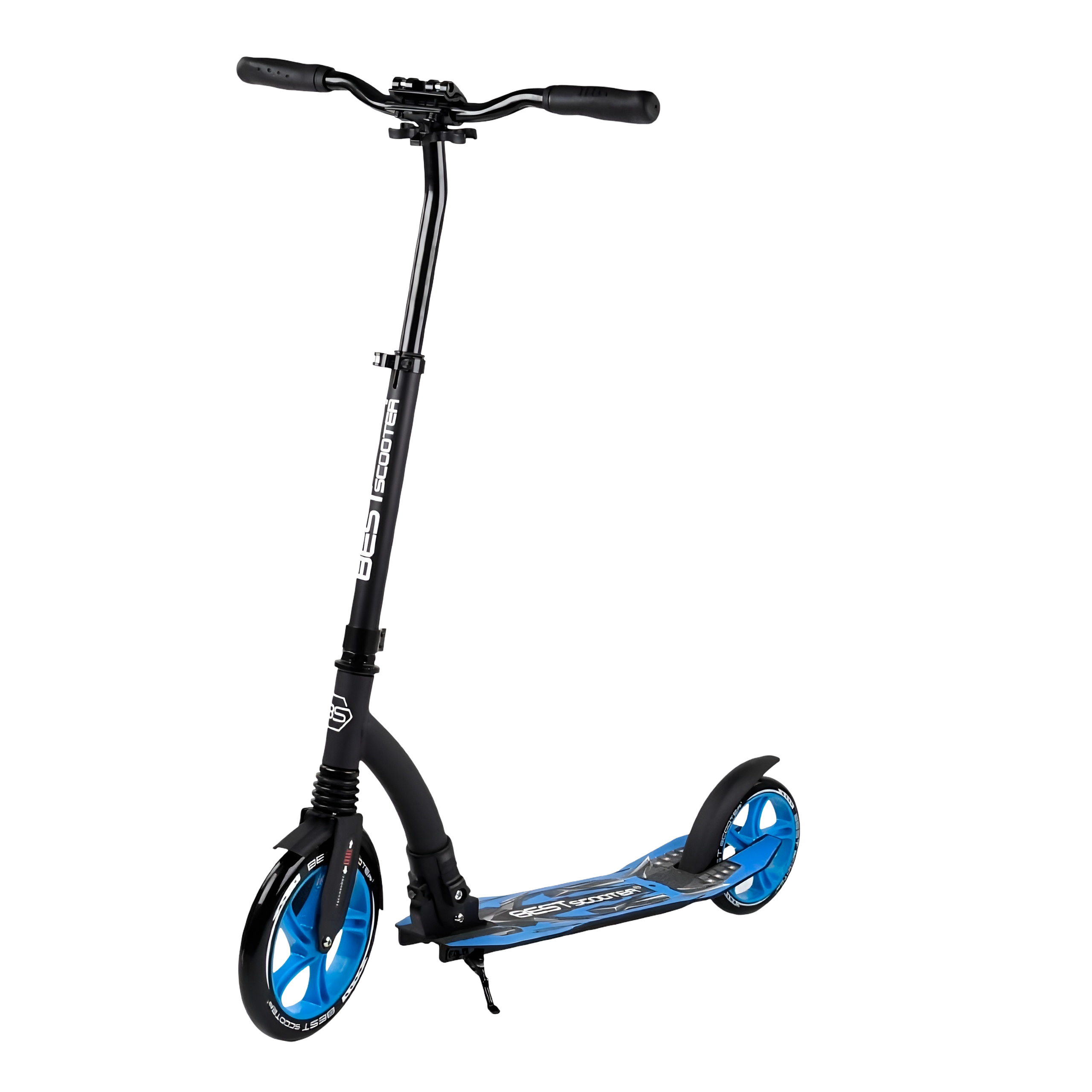 Самокат детский Best Scooter колеса PU амортизатор алюминиевая рама Синий (54664)