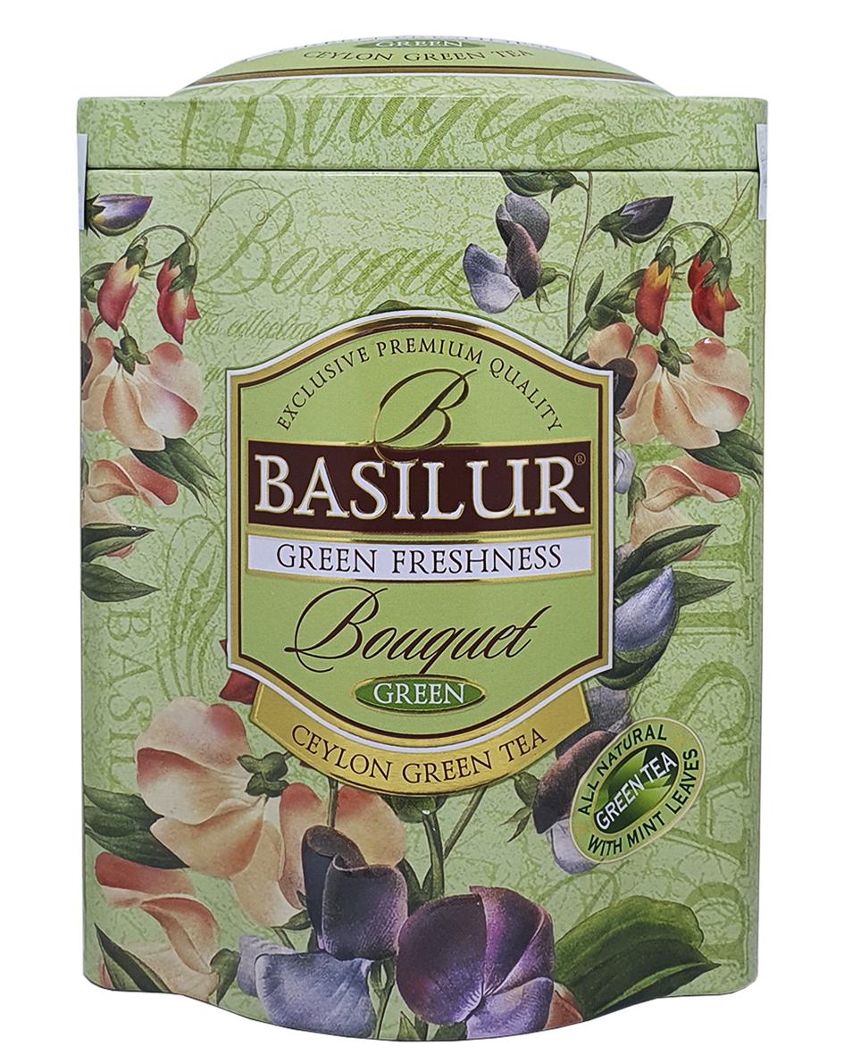 Чай зеленый Basilur Букет Зеленая свежесть 100 г (55120)