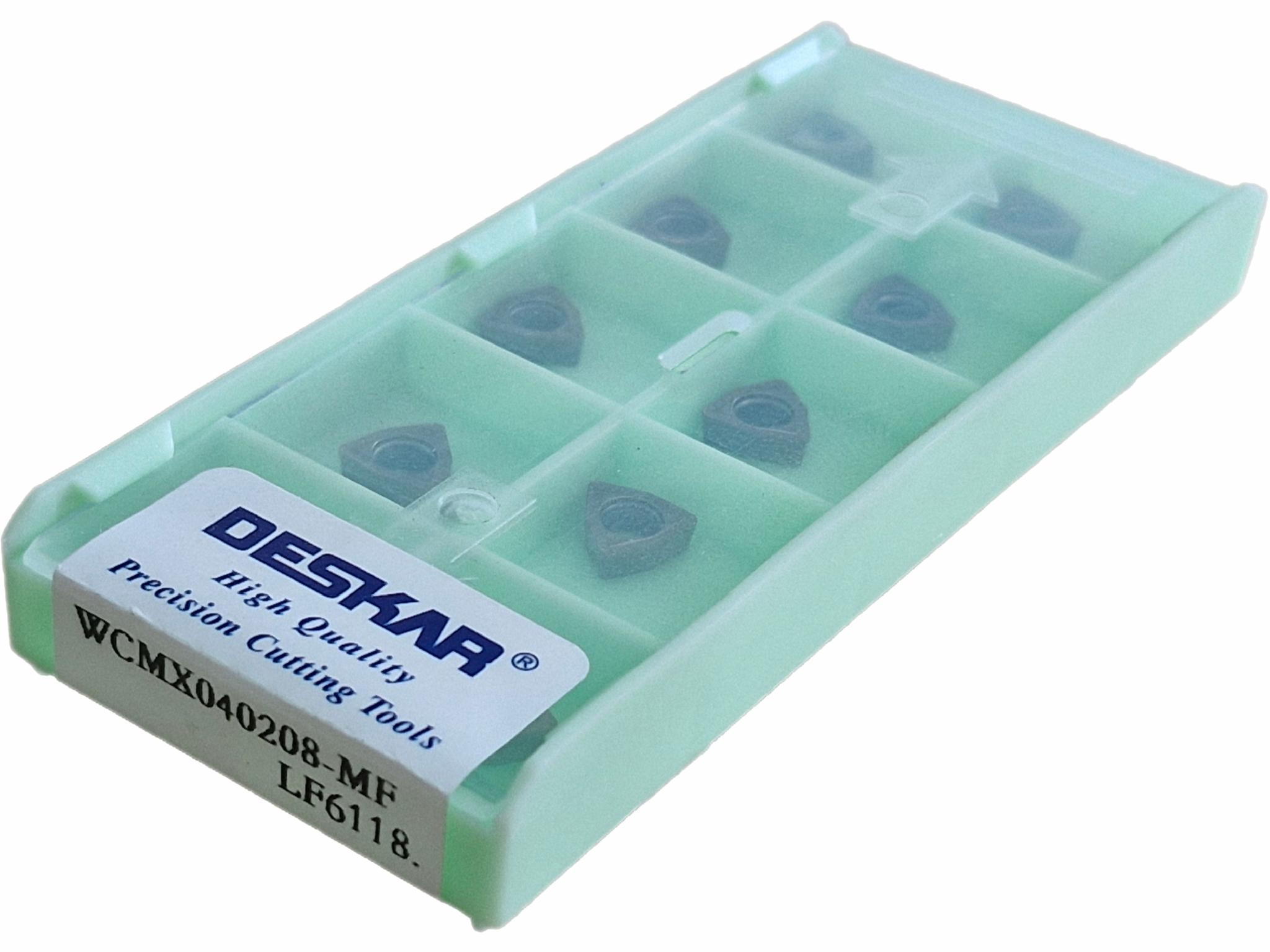 Пластина сменная твердосплавная DESKAR WCMX040208-MF LF6118 10 шт. (DESWCMX08)