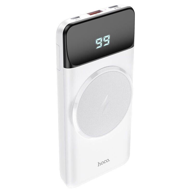 Повербанк Hoco J76 Bobby Magnetic 10000 mAh 22.5 W Білий