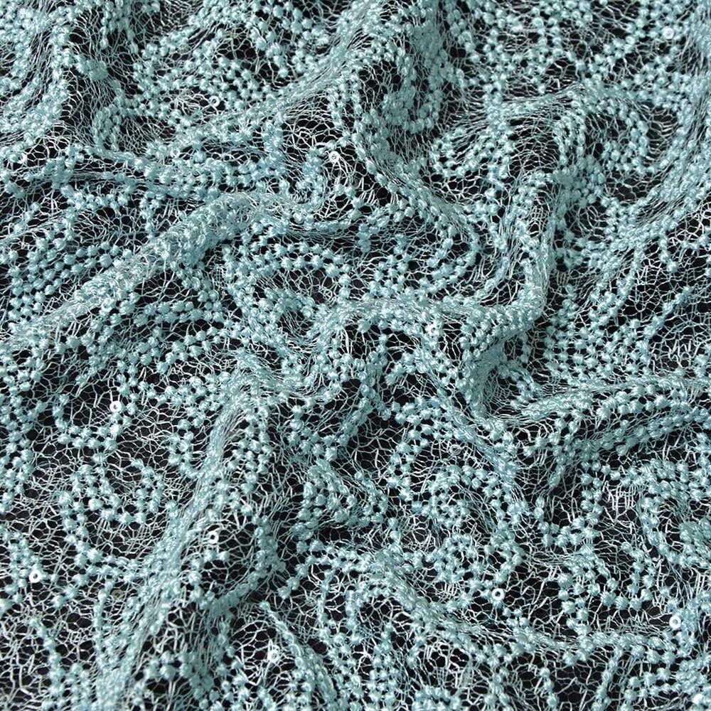 Ткань гипюр Venezia м’ята 