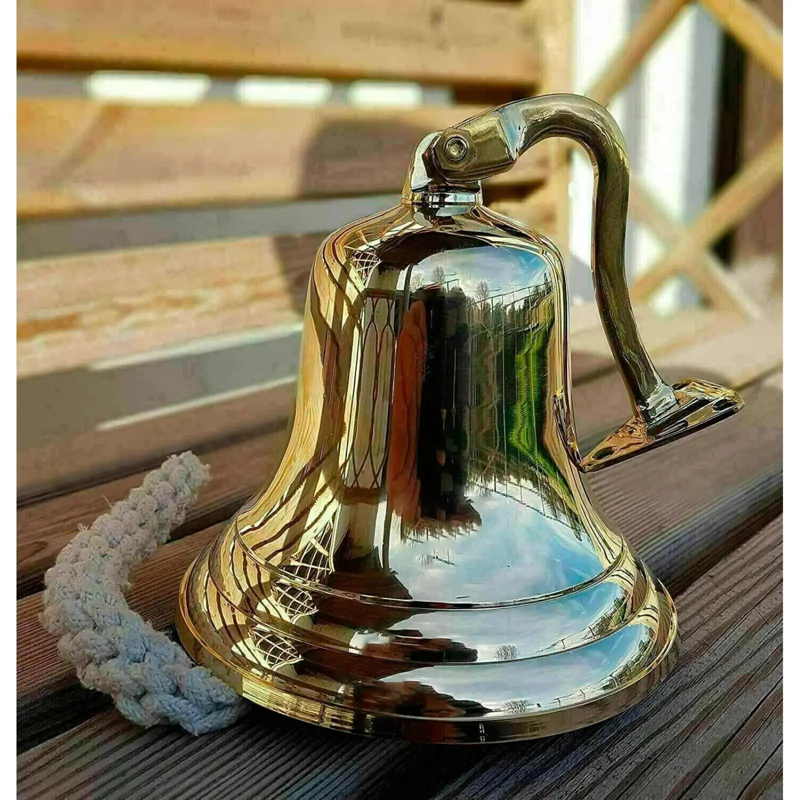 Колокольный колокол бронзовый d-8 см/h-14 см (28239N)