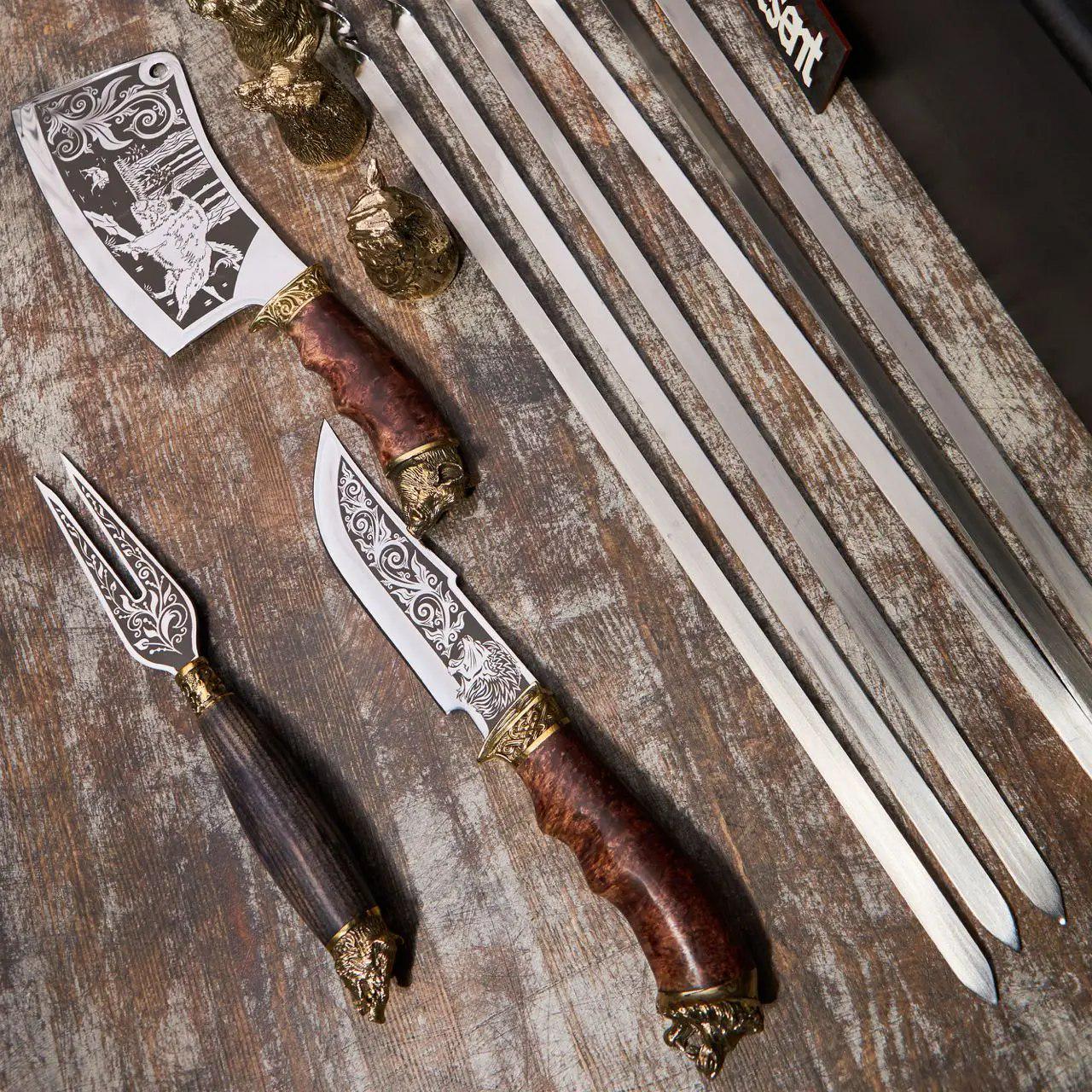 Набір шампурів Lux-Premium №2 - фото 7 Набір шампурів Lux-Premium №2 - фото 7