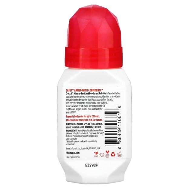 Дезодорант шариковый CRYSTAL Body Deodorant Mineral-Enriched Roll-On 66 мл (1280) - фото 2