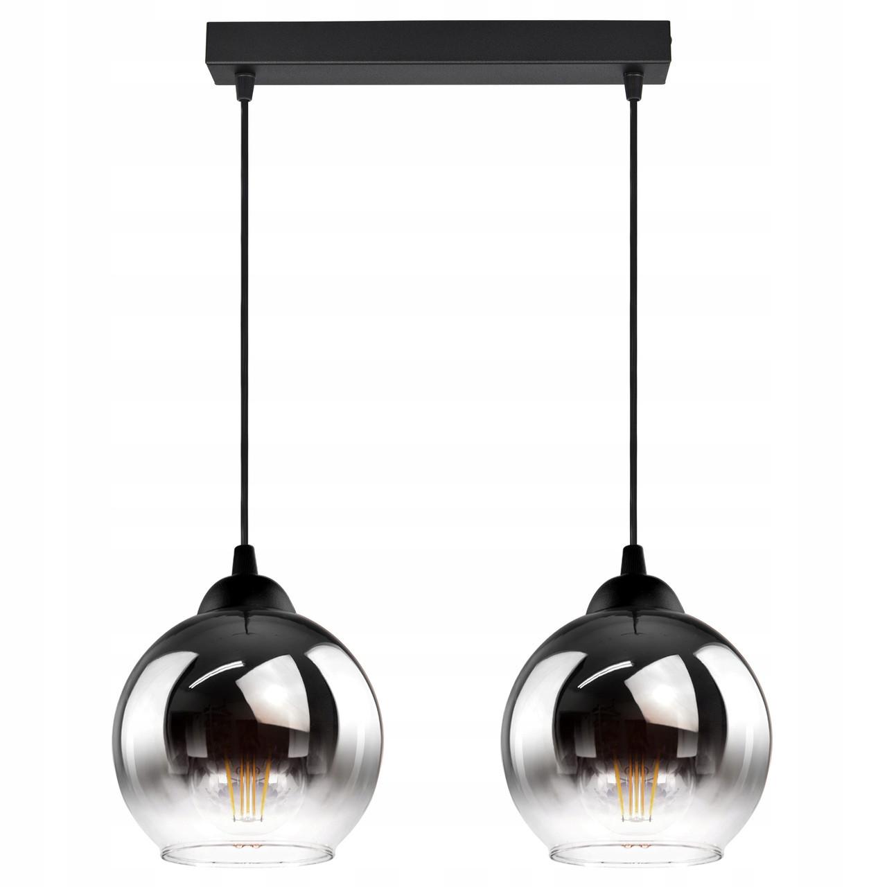 Люстра Sirius на два плафона под лампу Е27 Черный (S7129-2 BK)