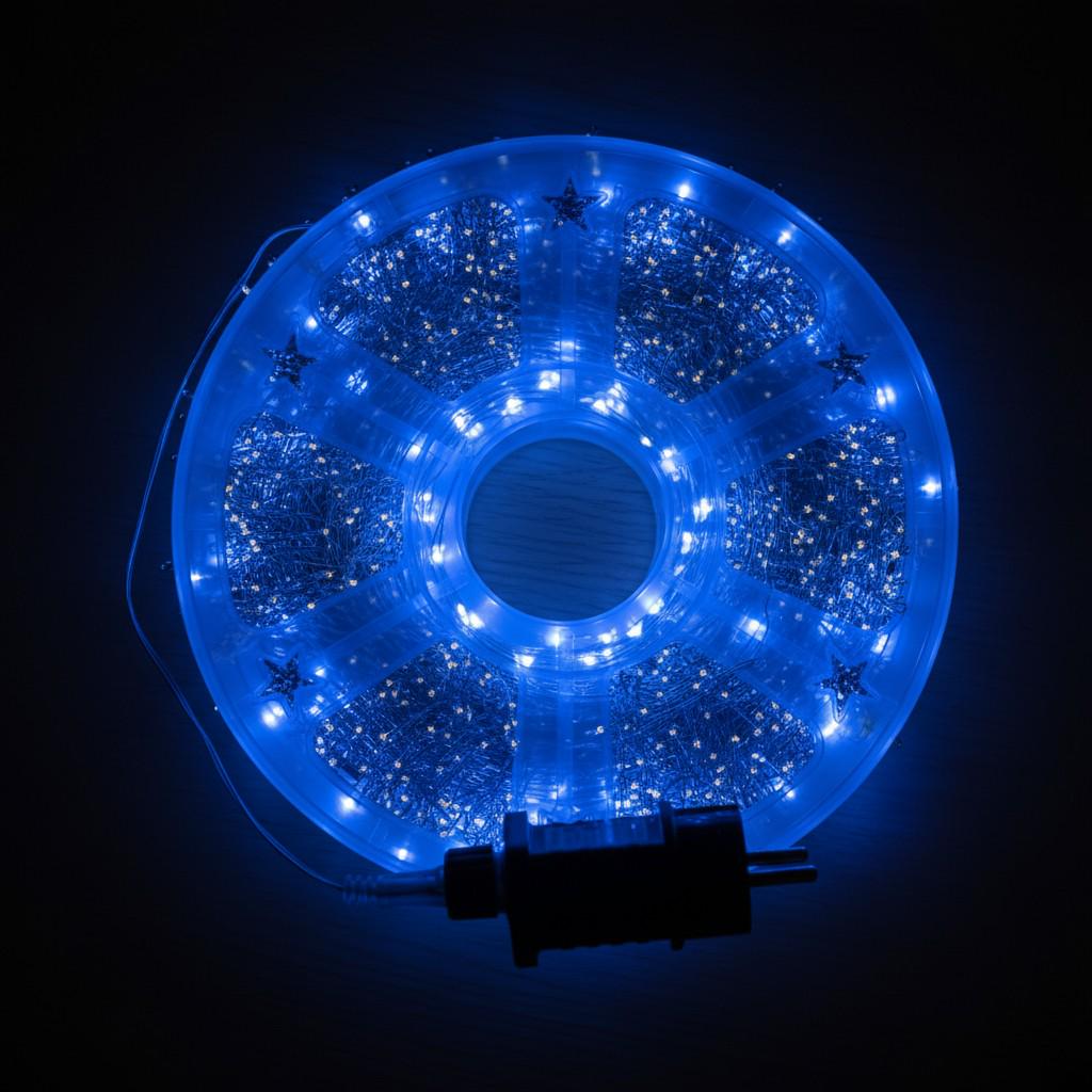 Сетевая гирлянда-нить комнатная роса хвойная лапа 50 м 1500 LED светодиодов Белый/Синий (D1500L50MWBL) - фото 6 Сетевая гирлянда-нить комнатная роса хвойная лапа 50 м 1500 LED светодиодов Белый/Синий (D1500L50MWBL) - фото 6