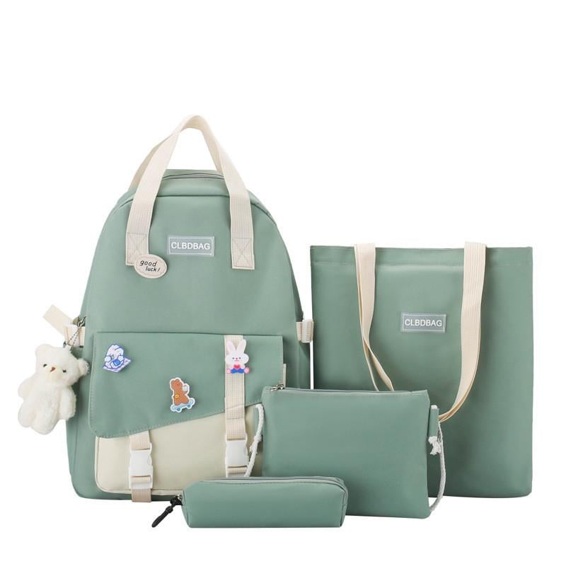 Шкільний рюкзак унісекс 4в1 Зелений (CL-9492-2) - фото 1