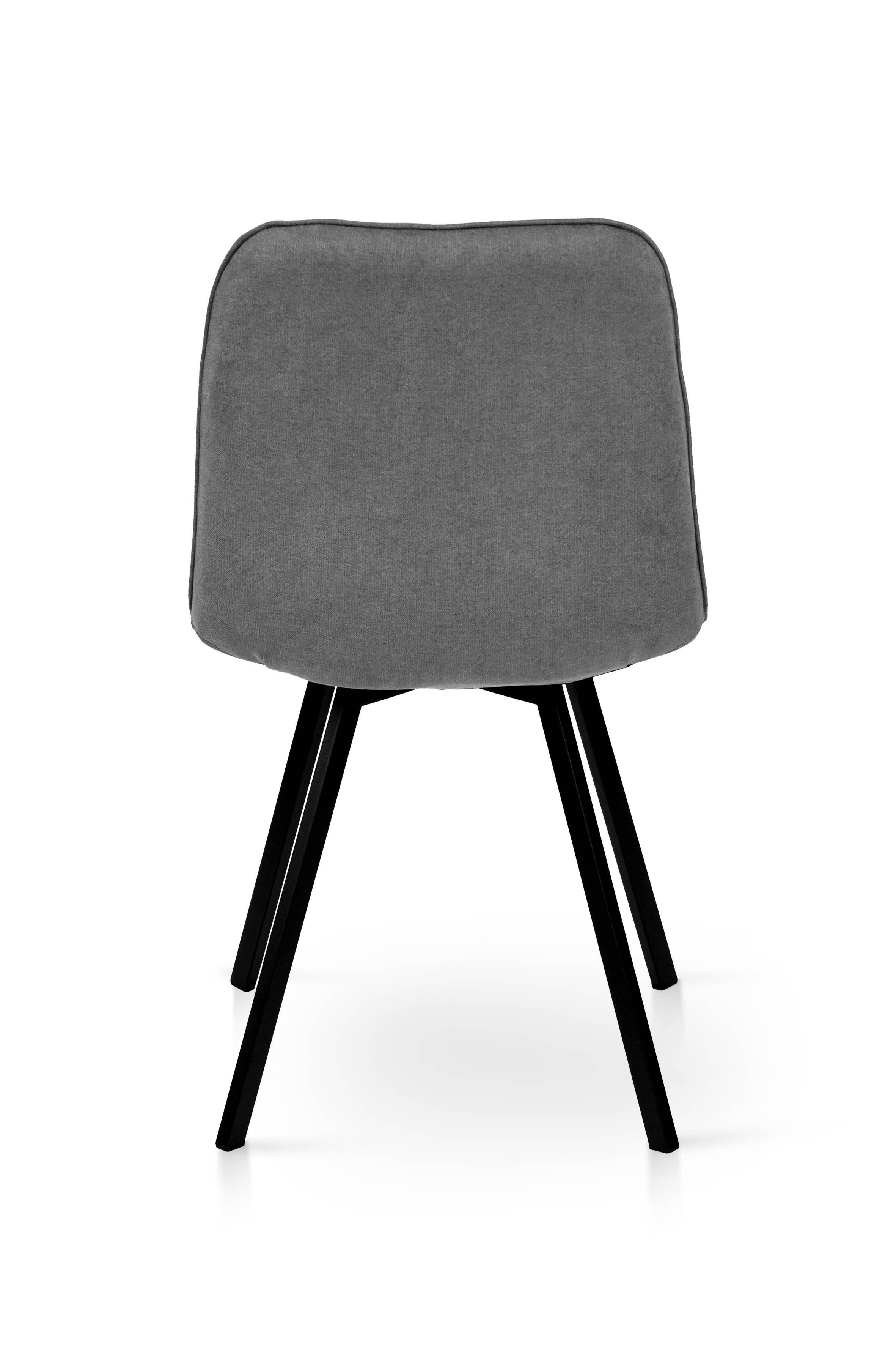 Стілець для кухні та вітальні Фіджи Софт 470х840х580 мм Чорний/Темно-сірий (GAА0056047) - фото 2 Стілець для кухні та вітальні Фіджи Софт 470х840х580 мм Чорний/Темно-сірий (GAА0056047) - фото 2