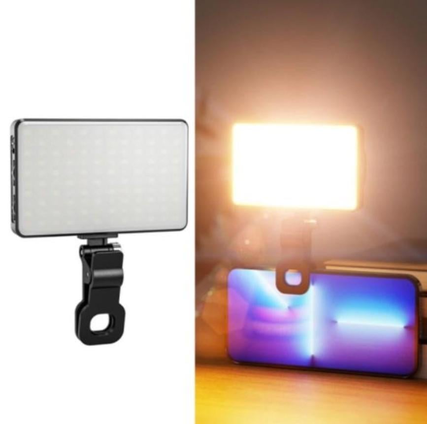 Лампа світлодіодна акумуляторна RGB прямокутна 12,5х7,3 см на прищіпці підсвічування (548) - фото 3