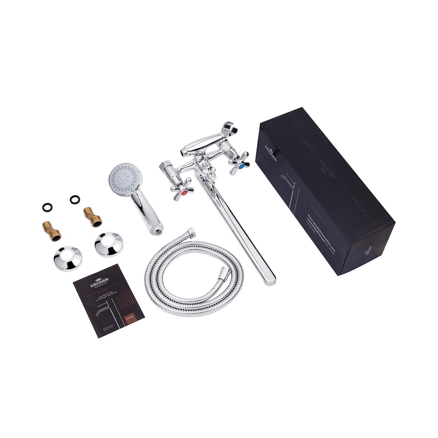 Змішувач для ванни Kroner KRM Royce C072 CV029048 (37998) - фото 3 Змішувач для ванни Kroner KRM Royce C072 CV029048 (37998) - фото 3