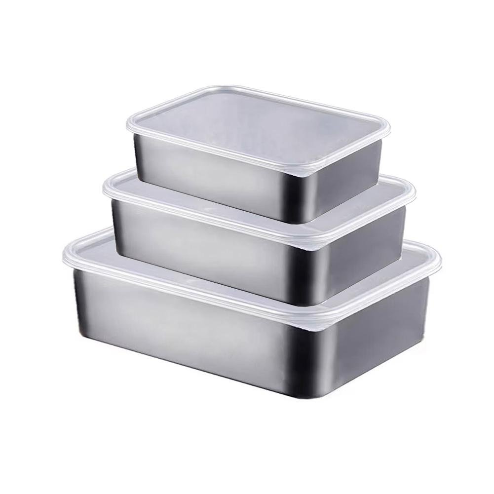 Контейнери харчові з нержавіючої сталі 3 штуки