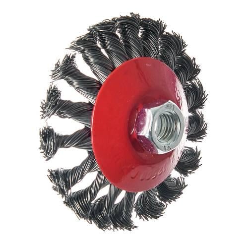 Кордщетка Vitals плетеная сталь 100 мм М14 0,5 мм (000174501) - фото 2