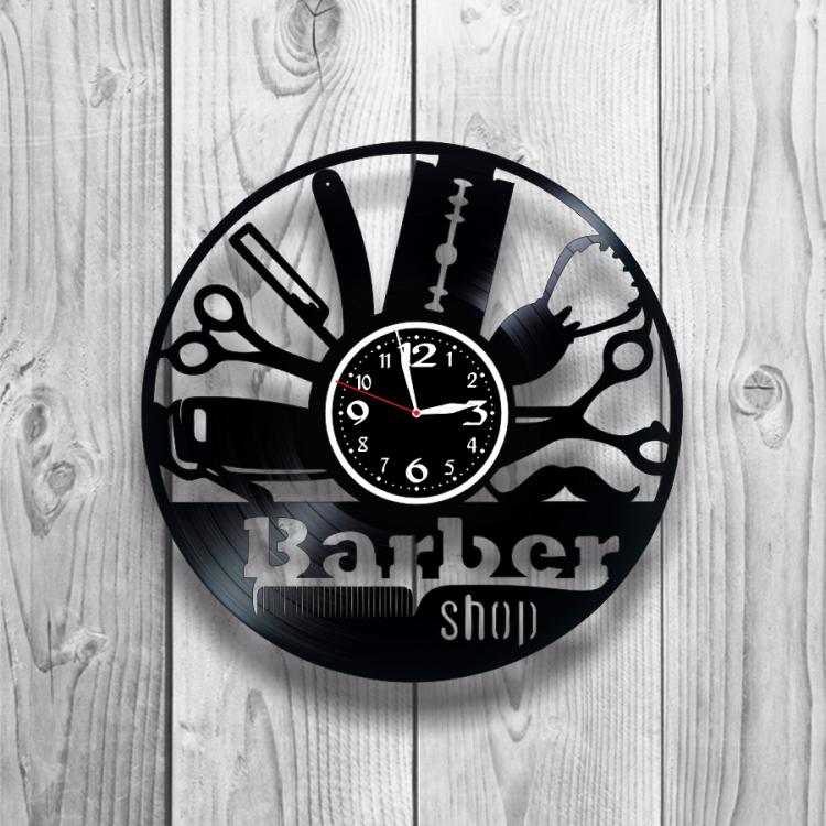 Часы настенные Швейная мастерская 0262 из виниловой пластинки