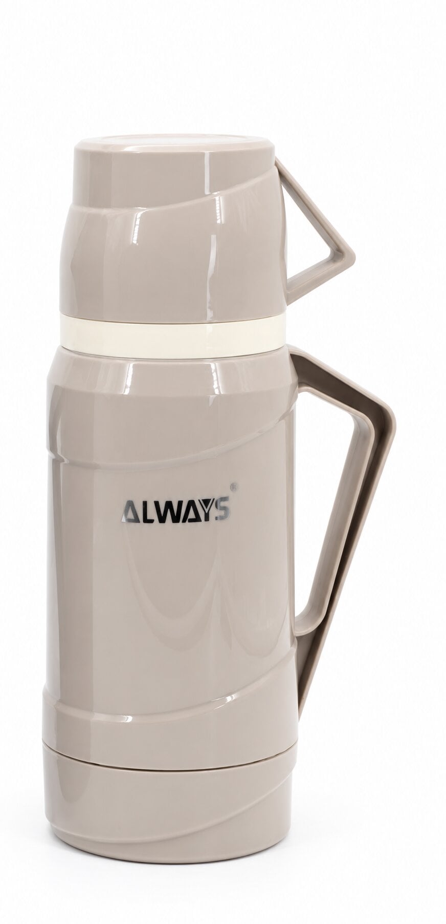 Термос ALWAYS Vacuum Flask 1 л с ручкой и крышкой-чашкой Dusty Rose (PH01484)