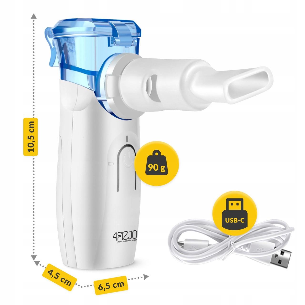 Інгалятор 4fizjo LITE Mesh портативний ультразвуковий (P-5905973402057) - фото 7 Інгалятор 4fizjo LITE Mesh портативний ультразвуковий (P-5905973402057) - фото 7