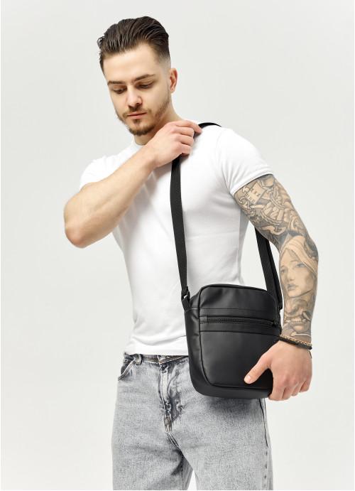 Мужская сумка-мессенджер Sambag через плечо из экокожи Черный (912019723) - фото 3