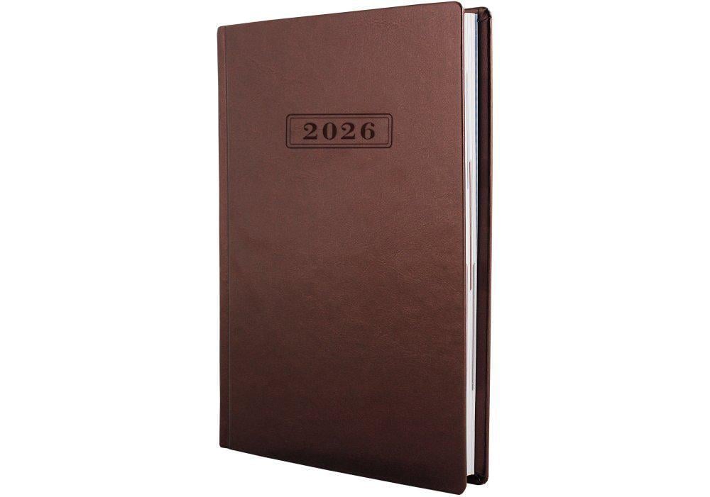 Дневник датированный 2026 Optima Nebraska A5 352 стр. Коричневый (O25203-07) Дневник датированный 2026 Optima Nebraska A5 352 стр. Коричневый (O25203-07)