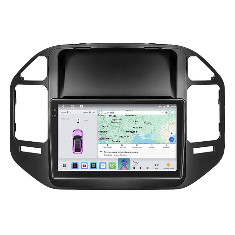 Автомагнитола Lesko для Mitsubishi Pajero III Рестайлин 2002 9" 4/64 QLED CarPlay 4G Wi-Fi GPS 360