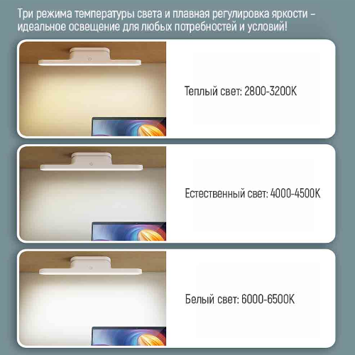Настільна лампа ColorWay Magnetic Multi-Functional LED з вбудованим акумулятором Білий (УТ000099669) - фото 9 Настільна лампа ColorWay Magnetic Multi-Functional LED з вбудованим акумулятором Білий (УТ000099669) - фото 9