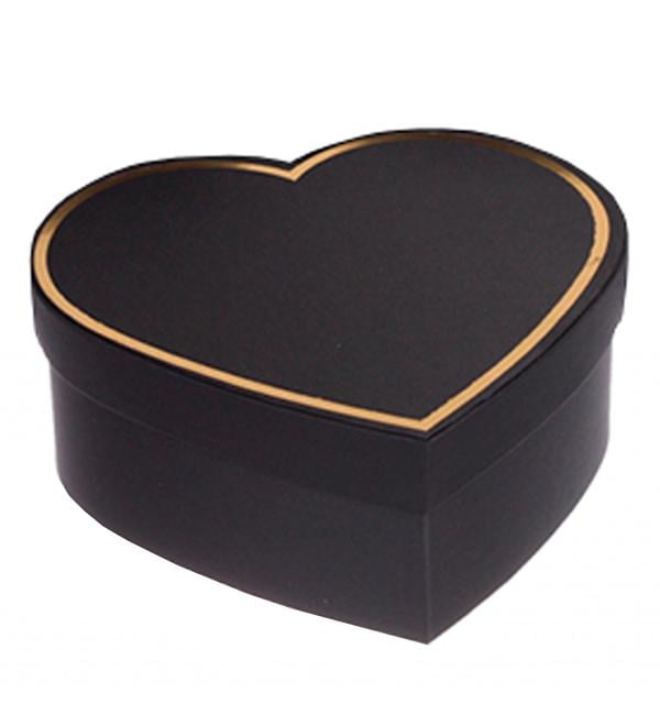 Подарочная коробка Black heart 30x27,5x12 см