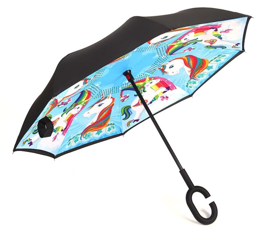 Детский зонтик SUNROZ Up Kids-brella Стиль 7 обратной сборки