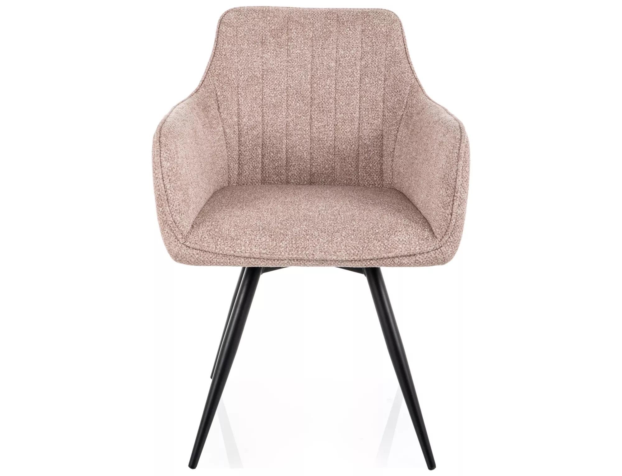 Стул кухонный обеденный мягкий Signal Ballo Leo Бежевый/Черный