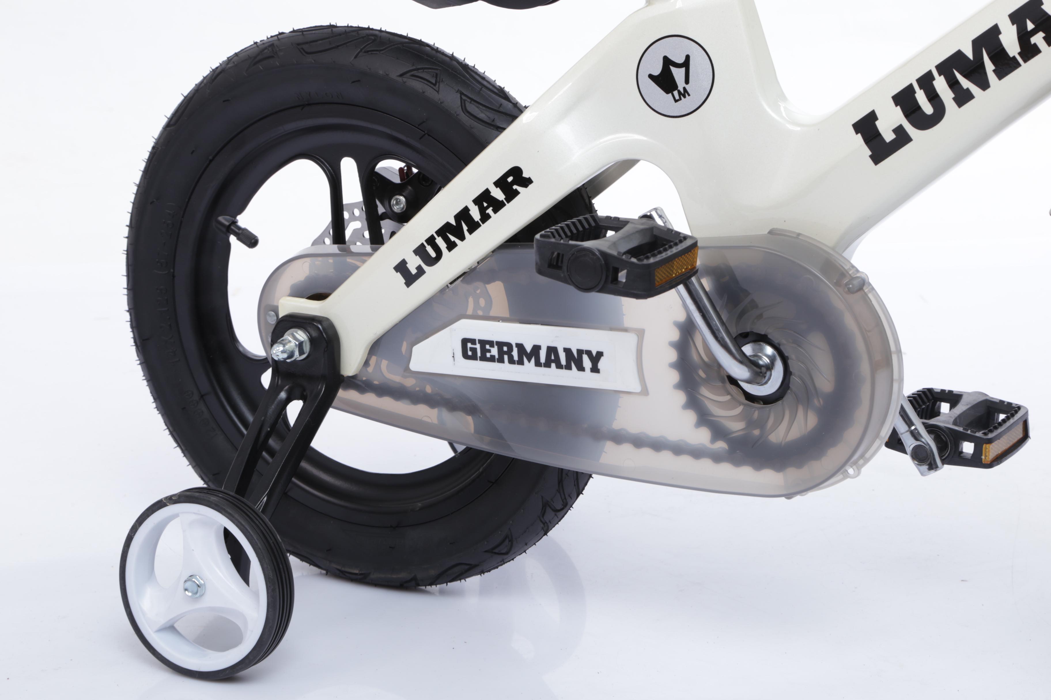 Магнієвий дитячий велосипед LUMAR 16'' Білий перламутр (1602) - фото 5 Магнієвий дитячий велосипед LUMAR 16'' Білий перламутр (1602) - фото 5