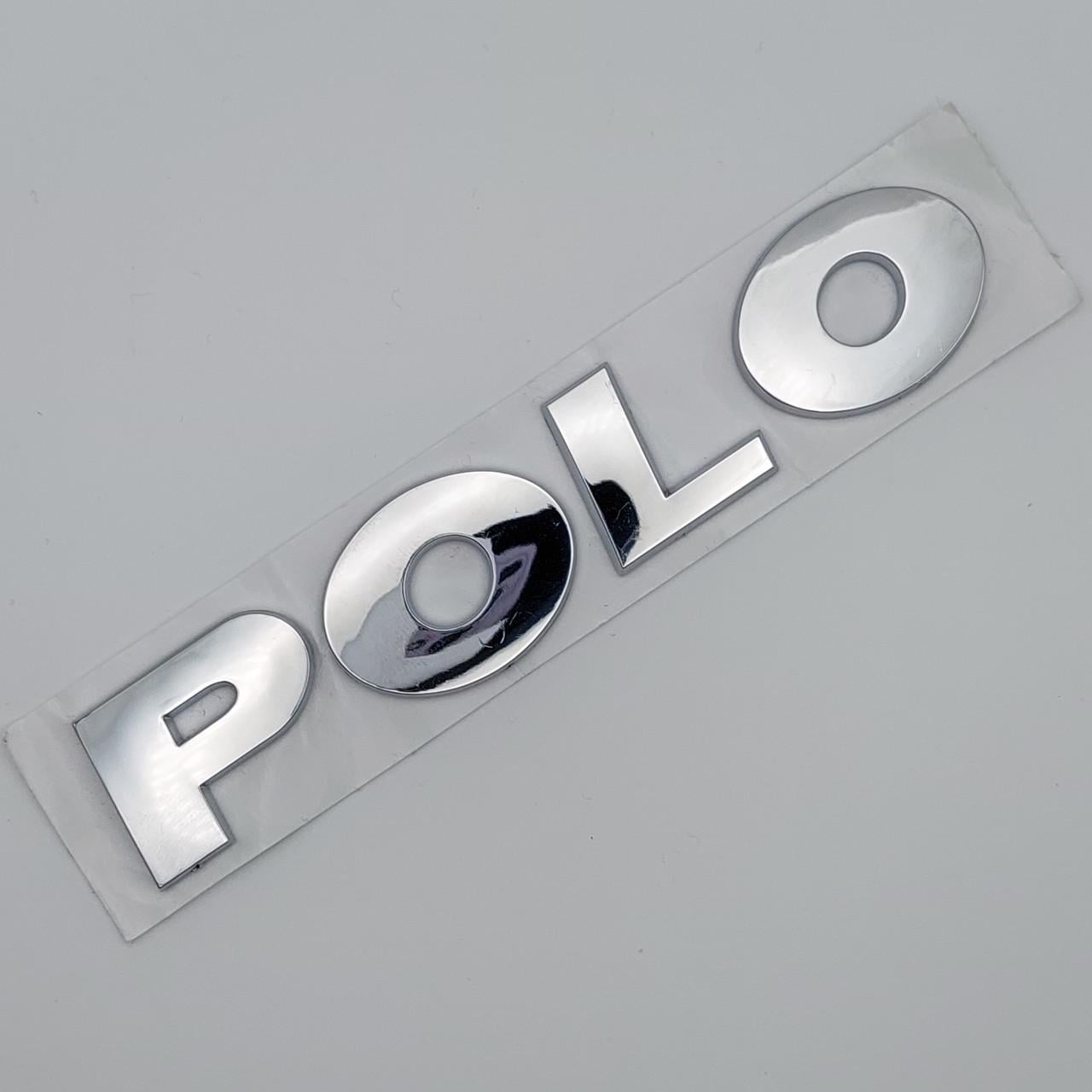 Эмблема надпись Polo на заднюю часть Хром Volkswagen (1759800819)