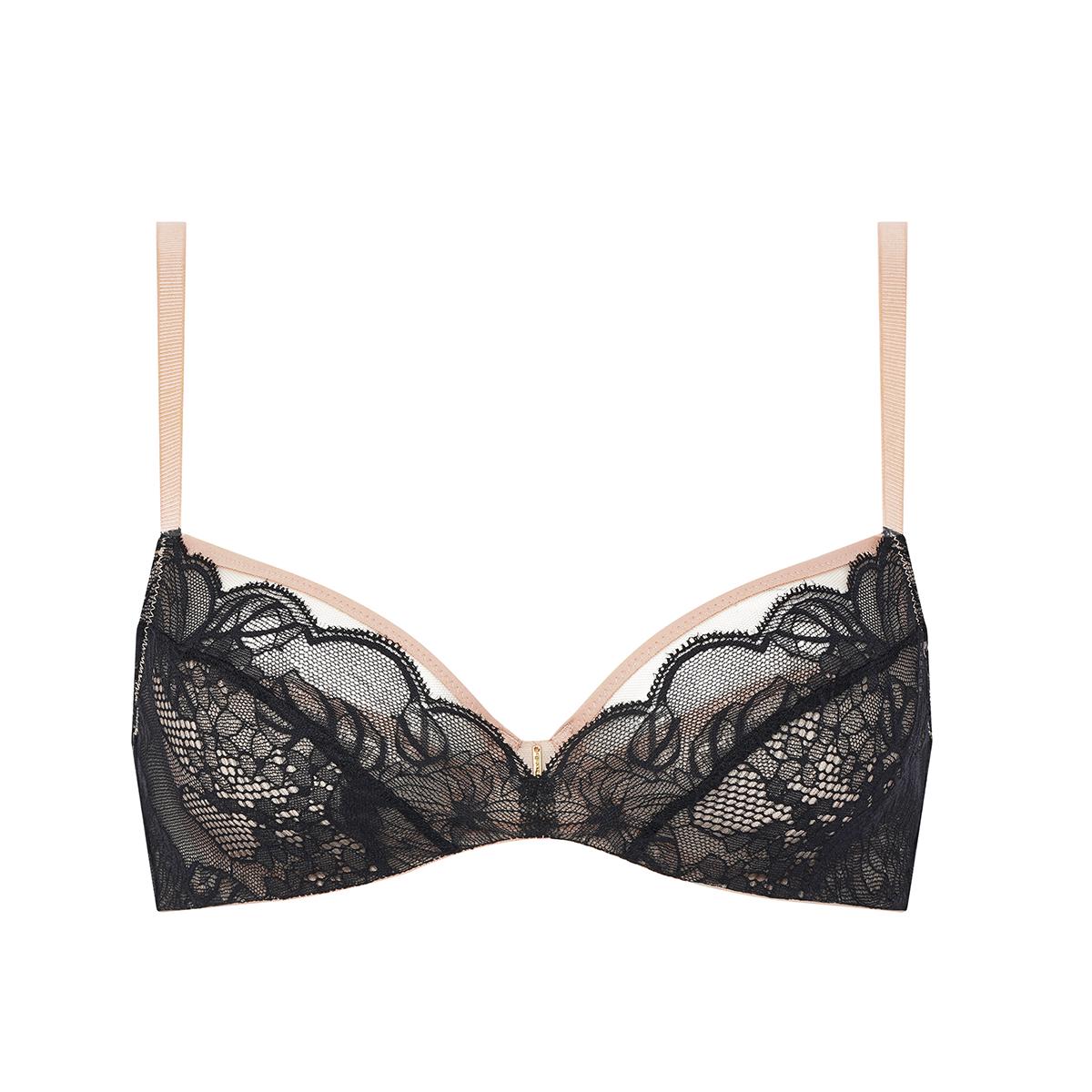 Бюстгальтер балконет Chantelle Midnight flower E85 124 Noir