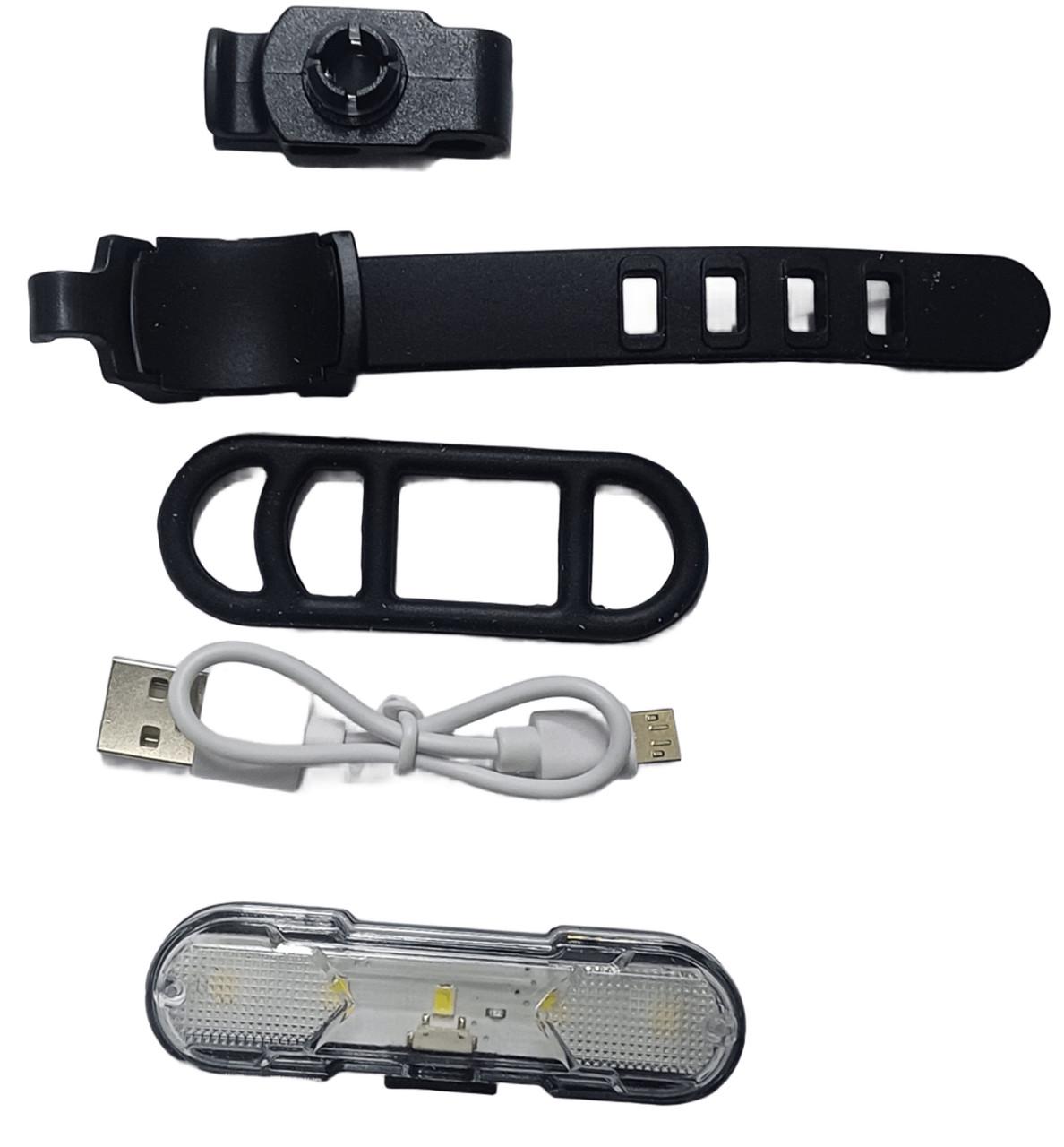 Велофонарь светодиодный 4 режима Белый (C 64365)