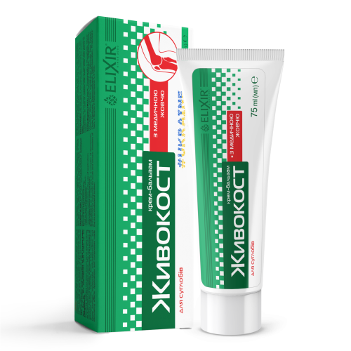 Крем-бальзам Живокіст Elixir з ведмежою жовчю 75 мл (1004686431)